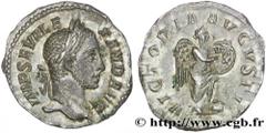 SEVERUS ALEXANDER Denier Augustus 230 Rome R1 silver (19mm, 2,82g, 12h) Obverse : IMP SEV ALE-XAND AVG Tête laurée d'Alexandre Sévère à droite (O*) Reverse : VICTORIA - AVGVSTI/ VOT/ X Victoria (la Vi