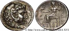 ROYAUME DE MACEDOINE - ALEXANDRE III LE GRAND(336-323 avant J.-C.)Monnayage au nom et au type d'Alexandre III le Grand Tétradrachme N° v16_0028    Date : c. 325-323 AC. Nom de l'atelier : Babylonie, B