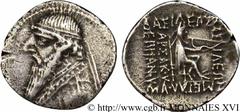 ROYAUME PARTHE - MITHRIDATES II(123-88 avant J.-C.) Drachme N° v16_0081    Nom de l'atelier : Ecbatane ? Métal : argent Diamètre : 20mm Axe des coins : 12h. Poids : 3,22g. Degré de rareté : R1 Etat de