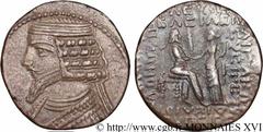 ROYAUME PARTHE - PHRAATES IV(38-2 avant J.-C.) Tétradrachme N° v16_0098    Nom de l'atelier : Séleucie du Tigre Métal : billon Diamètre : 27mm Axe des coins : 12h. Poids : 11,76g. Degré de rareté : R1
