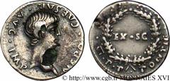NERON(13/10/54-9/06/68)Nero Claudius Cوsar Drusus GermanicusAuguste(13/10/54-9/06/68) Denier fourré N° v16_0406    Date : après 59-60 Nom de l'atelier : frappe locale, imitation de l’atelier de Lyon M