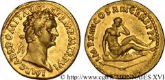 DOMITIEN(12/69-18/09/96)Titus Flavius Domitianus Auguste(13/09/81-18/09/96) Aureus N° v16_0511    Date : 87 Nom de l'atelier : Rome Métal : or Diamètre : 20mm Axe des coins : 6h. Poids : 7,57g. Degré 