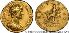 HADRIEN(11/08/117-10/07/138)Publius ئlius Hadrianus Aureus N° v16_0523    Date : 118 Nom de l'atelier : Rome Métal : or Diamètre : 20mm Axe des coins : 7h. Poids : 7,15g. Degré de rareté : R2 Etat de 