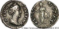 FAUSTINE MERE(+141)Annia Galeria FaustinaConsécration d'Antonin le Pieux Denier N° v16_0538    Date : c. après 148 Nom de l'atelier : Rome Métal : argent Diamètre : 17,5mm Axe des coins : 6h. Poids : 
