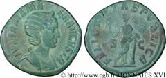JULIA MAMEE(+235)Julia MamaeaFille de Julia Mوsa, mère d'Alexandre Sévère - Augusta(221-235) Sesterce, (GB, ئ 31) N° v16_0599    Date : 228 Nom de l'atelier : Rome Métal : bronze Diamètre : 31mm Axe d