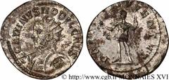 CARIN(10/282-09/285)Marcus Aurelius CarinusCésar(10/282-03/283) Aurelianus N° v16_0669    Date : 11/282 Nom de l'atelier : Gaule, Lugdunum (Lyon) Métal : billon Diamètre : 23mm Axe des coins : 6h. Poi