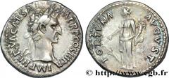NERVA Denier 97 Rome R1 silver (18mm, 3,32g, 6h) Obverse : IMP NERVA CAES AVG - P M TR P COS III PP Tête laurée de Nerva à droite (O*) Reverse : FORTVNA - AVGVST Fortuna (la Fortune) debout à gauche, 