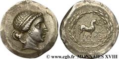 EOLIDE - CYME(IIe siècle avant J.-C.) Tétradrachme stéphanophore N° v18_0100    Date : c. 160 AC. Nom de l'atelier : Cymé, monétaire Olympios Métal : argent Diamètre : 31mm Axe des coins : 11h. Poids 