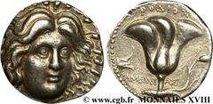 CARIE - خLES DE CARIE - RHODES(IIIe-IIe siècles avant J.-C.) Tétradrachme N° v18_0112    Date : c. 230-189 AC. Nom de l'atelier : Rhodes, monétaire Ameinas Métal : argent Diamètre : 23mm Axe des coins