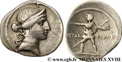OCTAVE(63 avant J.-C. - 27 avant J.-C.)Caius Julius Cوsar Octavianus Denier N° v18_0269    Date : automne 32 - automne 31 AC. Nom de l'atelier : Italie ou Rome Métal : argent Diamètre : 20,5mm Axe des