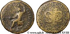 TIBERE(19/08/14-16/03/37)Tiberius Claudius NeroAuguste(14-37) Sesterce, (GB, ئ 36) N° v18_0280    Date : 22-23 Nom de l'atelier : Rome Métal : bronze Diamètre : 35,5mm Axe des coins : 6h. Poids : 26,4