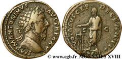 MARC AURELE(139-17/03/180)Marcus ئlius Aurelius VerusAuguste(7/03/161-17/03/180) Sesterce, (GB, ئ 31) N° v18_0397    Date : 171 Nom de l'atelier : Rome Métal : bronze Diamètre : 31mm Axe des coins : 6