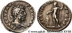 SEPTIME SEVERE(13/04/193-4/02/211)Lucius Septimius Severus Denier N° v18_0439    Date : 201 Nom de l'atelier : Rome Métal : argent Diamètre : 18mm Axe des coins : 6h. Poids : 3,14g. Degré de rareté : 