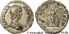 PLAUTILLE(+211)Publia Fulvia PlautillaAugusta(202-205) Denier N° v18_0474    Date : 204 Nom de l'atelier : Rome Métal : argent Diamètre : 19mm Axe des coins : 6h. Poids : 3,10g. Degré de rareté : R1 E