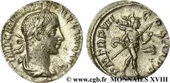 ALEXANDRE SEVERE(10/05/221-22/03/235)Marcus Aurelius Severus AlexanderAuguste (13/03/222-22/02/235) Denier N° v18_0513    Date : 228 Nom de l'atelier : Rome Métal : argent Diamètre : 18,5mm Axe des co