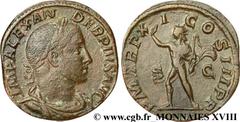 ALEXANDRE SEVERE(10/05/221-22/03/235)Marcus Aurelius Severus AlexanderAuguste (13/03/222-22/02/235) Sesterce, (GB, ئ 31) N° v18_0520    Date : 232 Nom de l'atelier : Rome Métal : bronze Diamètre : 30m