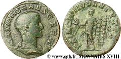 MAXIME CESAR(+238)Caius Iulius Verus MaximusCésar(236-238) Sesterce, (GB, ئ 29) N° v18_0534    Date : 237 Nom de l'atelier : Rome Métal : bronze Diamètre : 31mm Axe des coins : 12h. Poids : 21,82g. De