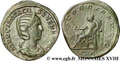 OTACILIA SEVERA(+249)Marcia Otacilia SeveraFemme de Philippe Ier, mère de Philippe II - Augusta (244-249) Sesterce, (GB, ئ 30) N° v18_0558    Date : 246 Nom de l'atelier : Rome Métal : bronze Diamètre