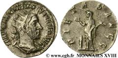VOLUSIEN(06/251-06/253)Caius Vibius Afinius Gallus Vendumnianus VolusianusAuguste(11/251-05/253) Antoninien N° v18_0575    Date : début 253 Nom de l'atelier : Rome Métal : billon Diamètre : 20,5mm Axe