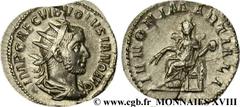 VOLUSIEN(06/251-06/253)Caius Vibius Afinius Gallus Vendumnianus VolusianusAuguste(11/251-05/253) Antoninien N° v18_0576    Date : début 253 Nom de l'atelier : Rome Métal : billon Diamètre : 20mm Axe d