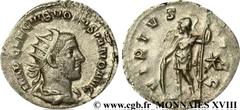 VOLUSIEN(06/251-06/253)Caius Vibius Afinius Gallus Vendumnianus VolusianusAuguste(11/251-05/253) Antoninien N° v18_0577    Date : mi-fin 252 Nom de l'atelier : Rome Métal : billon Diamètre : 20mm Axe 