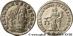 GALERE(1/03/293-5/05/311)Galerius Valerius MaximianusCésar(1/03/293-1/05/305) Follis ou nummus N° v18_0658    Date : 300 Nom de l'atelier : Vénétie et Istrie, Aquilée Métal : cuivre Diamètre : 27mm Ax