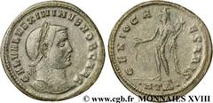 MAXIMIN II DAIA(1/05/305-04/313)Caius Galerius Valerius MaximinusCésar(1/05/305-310) Follis ou nummus N° v18_0666    Date : 309-310 Nom de l'atelier : Europe, Héraclée Métal : cuivre Diamètre : 27,5mm