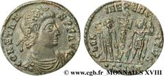 CONSTANS(25/12/335-18/01/350)Flavius Julius ConstansAuguste(9/09/337-18/01-350) Centenionalis ou nummus N° v18_0708    Date : 337-340 Nom de l'atelier : Savie, Siscia Métal : cuivre Diamètre : 15,5mm 
