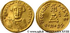 CONSTANS II(09/641-15/07/668) Solidus N° v18_0779    Date : 647 Nom de l'atelier : Constantinople Métal : or Diamètre : 19,5mm Axe des coins : 6h. Poids : 4,49g. Degré de rareté : R2 Etat de conservat