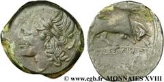 MASSALIA - MARSEILLE(IIIe - Ier siècles avant J.-C.) Bronze lourd au taureau (hémilitron), (MB, ئ 24) N° v18_0806    Date : c. 220-211 AC. Métal : bronze Diamètre : 23,5mm Axe des coins : 8h. Poids : 