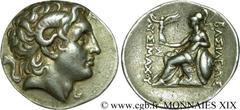 ROYAUME DE THRACE - LYSIMAQUE(323-301-281 avant J.-C.)Monnayage au nom et au type de Lysimaque(297-281 avant J.-C.) Tétradrachme N° v19_0046    Date : c. 280 AC. Nom de l'atelier : Troade, Alexandrie 