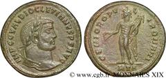 DIOCLETIEN(20/11/284-1/05/305)Caius Aurelius Valerius DiocletianusAuguste (20/11/284-1/05/305) Follis N° v19_0347    Date : 296-297 Nom de l'atelier : Europe, Héraclée Métal : billon Diamètre : 26mm A