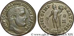 GALERE(1/03/293-5/05/311)Galerius Valerius MaximianusAuguste(1/05/305-5/05/311) Follis ou nummus N° v19_0361    Date : 309 Nom de l'atelier : Cœlé-Syrie, Antioche Métal : cuivre Diamètre : 24mm Axe de