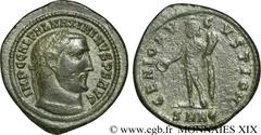 MAXIMIN II DAIA(1/05/305-04/313)Caius Galerius Valerius MaximinusAuguste(310-04/313) Follis ou nummus N° v19_0366    Date : 311 Nom de l'atelier : Bithynie, Nicomédie Métal : cuivre Diamètre : 24mm Ax