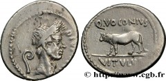 JULIUS CAESAR Type : Denier  Date : 40 AC.  Mint name / Town : Rome  Metal : silver  Millesimal fineness : 950  ‰ Diameter : 19,5  mm Orientation dies : 9  h. Weight : 3,98  g. Rarity : R2  Obverse le