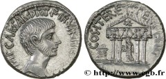 OCTAVIAN Type : Denier  Date : printemps - été  Date : c. 36 AC.  Mint name / Town : Rome ou Italie  Metal : silver  Millesimal fineness : 950  ‰ Diameter : 18  mm Orientation dies : 6  h. Weight : 3,