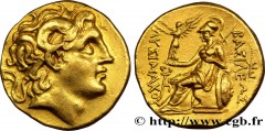 THRACIA - THRACIAN KINGDOM - LYSIMACHOS Type : Statère  Date : c. 287/286 - 281/280 AC.  Mint name / Town : Amphipolis, Macédoine  Metal : gold  Diameter : 19  mm Orientation dies : 9  h. Weight : 8,5