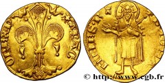 ROUSSILLON - PIERRE III Type : Florin d'or au Saint-Jean Baptiste  Date : c.1346-1380  Mint name / Town : Perpignan  Metal : gold  Millesimal fineness : 917  ‰ Diameter : 20,5  mm Orientation dies : 1