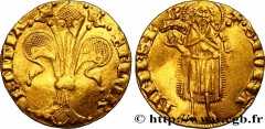 ITALY - FLORENCE - RÉPUBLIC Type : Florin d'or, 10e série  Date : 1350  Mint name / Town : Florence  Metal : gold  Millesimal fineness : 986  ‰ Diameter : 19  mm Orientation dies : 11  h. Weight : 3,5