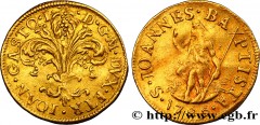 ITALIE - TOSCANE - FLORENCE - JEAN-GASTON IER DE MÉDICIS Type : Florin d'or  Date : 1729  Mint name / Town : Florence  Metal : gold  Diameter : 21  mm Orientation dies : 6  h. Weight : 3,39  g. Edge :