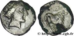 MASSALIA - MARSEILLE (IIIe - Ier siècles avant J.-C.) “Drachme légère” ou tétrobole, groupe 1 (fourrée) 200-150 AC. N° bga_162355 Date : 200-150 AC. Métal : argent Diamètre : 15,5mm Axe des coins : 2h