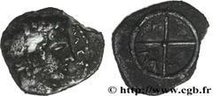 MASSALIA - MARSEILLE (410-350 avant J.-C.) Litra à l'ethnique et au M N° bga_164153 Métal : argent Diamètre : 9mm Axe des coins : 10h. Poids : 0,67g. Degré de rareté : R2   Etat de conservation : TB+/