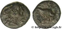 MASSALIA - MARSEILLE (IIIe - Ier siècles avant J.-C.) Petit bronze au taureau (hémiobole ?) c. 150-130 AC. N° bga_164187 Date : c. 150-130 AC. Métal : bronze Diamètre : 11,5mm Axe des coins : 3h. Poid