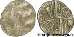 BRETAGNE - DUROTRIGES (Ier siècle avant J.-C. - Ier siècle après J.-C) Quart de statère de billon, type géométrique “Durotrigan E”, déformation du type au bateau c. 60 AC. - 20 AD. N° bga_195275 Date 
