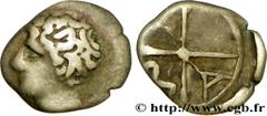 MASSALIA - MARSEILLE (Ve - Ier siècles avant J.-C.) Obole MA, tête à gauche, imitation c. 121-82 AC. N° bga_209453 Date : c. 121-82 AC. Métal : argent Diamètre : 9,5mm Axe des coins : 6h. Poids : 0,58