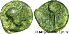 MASSALIA - MARSEILLE (IIIe - Ier siècles avant J.-C.) Bronze au caducée après 49 AC. N° bga_209477 Date : après 49 AC. Métal : bronze Diamètre : 11,5mm Axe des coins : 8h. Poids : 1,85g. Degré de rare