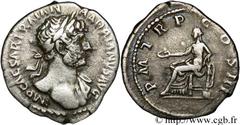 HADRIEN (11/08/117-10/07/138) Publius ئlius Hadrianus Denier 123 N° brm_079063 Date : 123 Nom de l'atelier : Rome Métal : argent Diamètre : 19,5mm Axe des coins : 6h. Poids : 2,58g. Degré de rareté : 