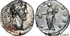 ANTONIN LE PIEUX (25/02/138-7/03/161) Titus Aurelius Fulvus Boionius Arrius Antoninus Auguste (10/07/138-7/03/161) Denier 153-154 N° brm_079105 Date : 153-154 Nom de l'atelier : Rome Métal : argent Di
