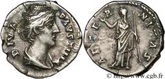 FAUSTINE MERE (+141) Annia Galeria Faustina Consécration d'Antonin le Pieux Denier c. après 148 N° brm_079122 Date : c. après 148 Nom de l'atelier : Rome Métal : argent Diamètre : 18,5mm Axe des coins