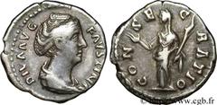 FAUSTINE MERE (+141) Annia Galeria Faustina Consécration d'Antonin le Pieux Denier c. 147 N° brm_079126 Date : c. 147 Nom de l'atelier : Rome Métal : argent Diamètre : 18mm Axe des coins : 6h. Poids :
